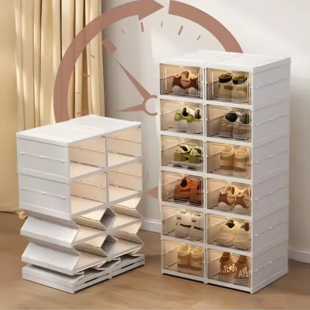 Estante Plegable Para Zapatos X6 Niveles