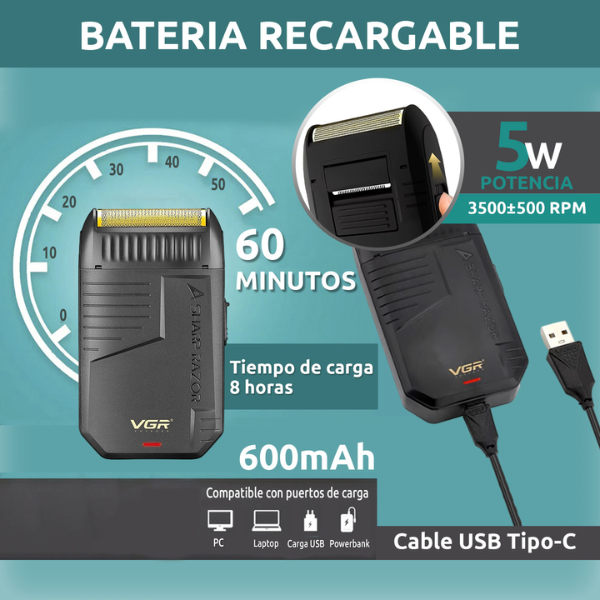 Maquina Afeitadora 2en1 vgr original