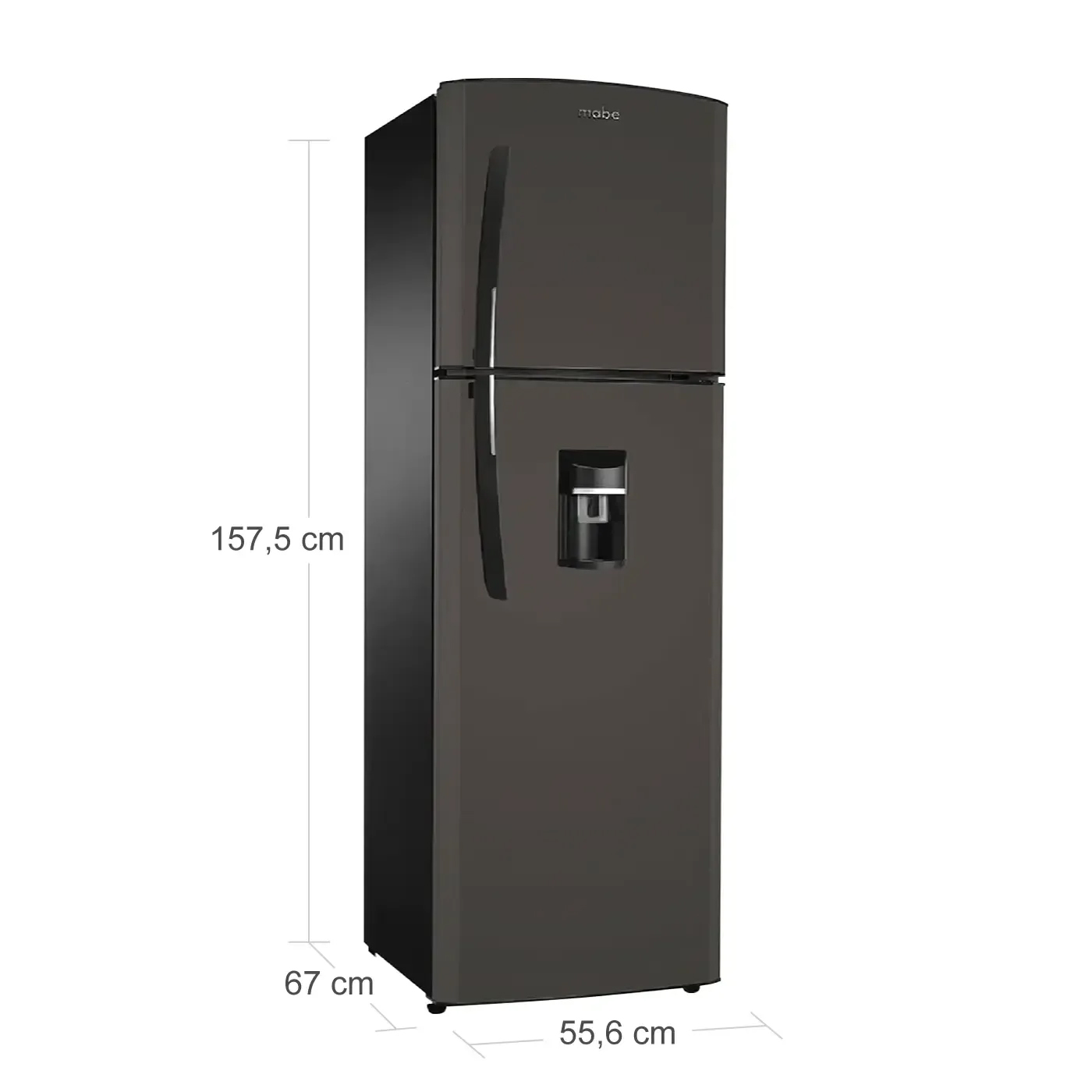 Nevera No Frost 247 L Brutos Grafito Mabe - RMA247FJCG - REF 24629