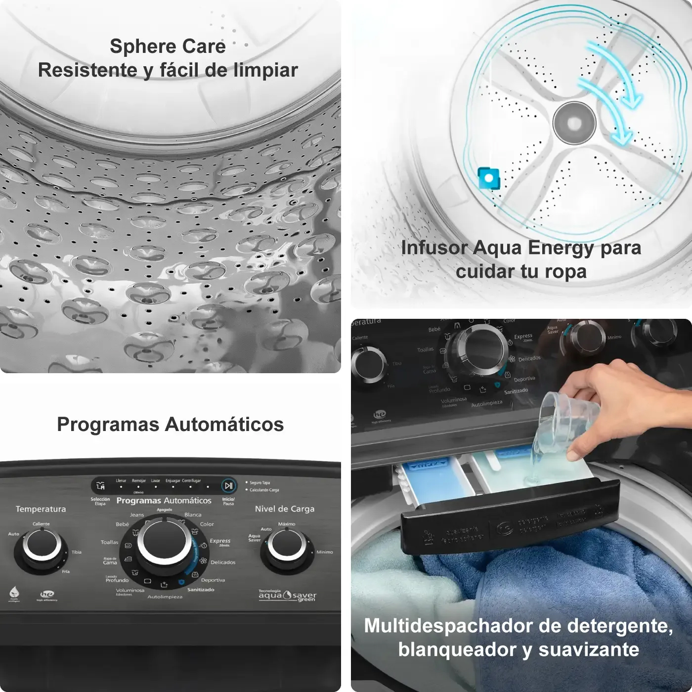 Lavadora  MABE Automática 20kg Diamond Gray  LMC70203WDAB0 - REF 22650
