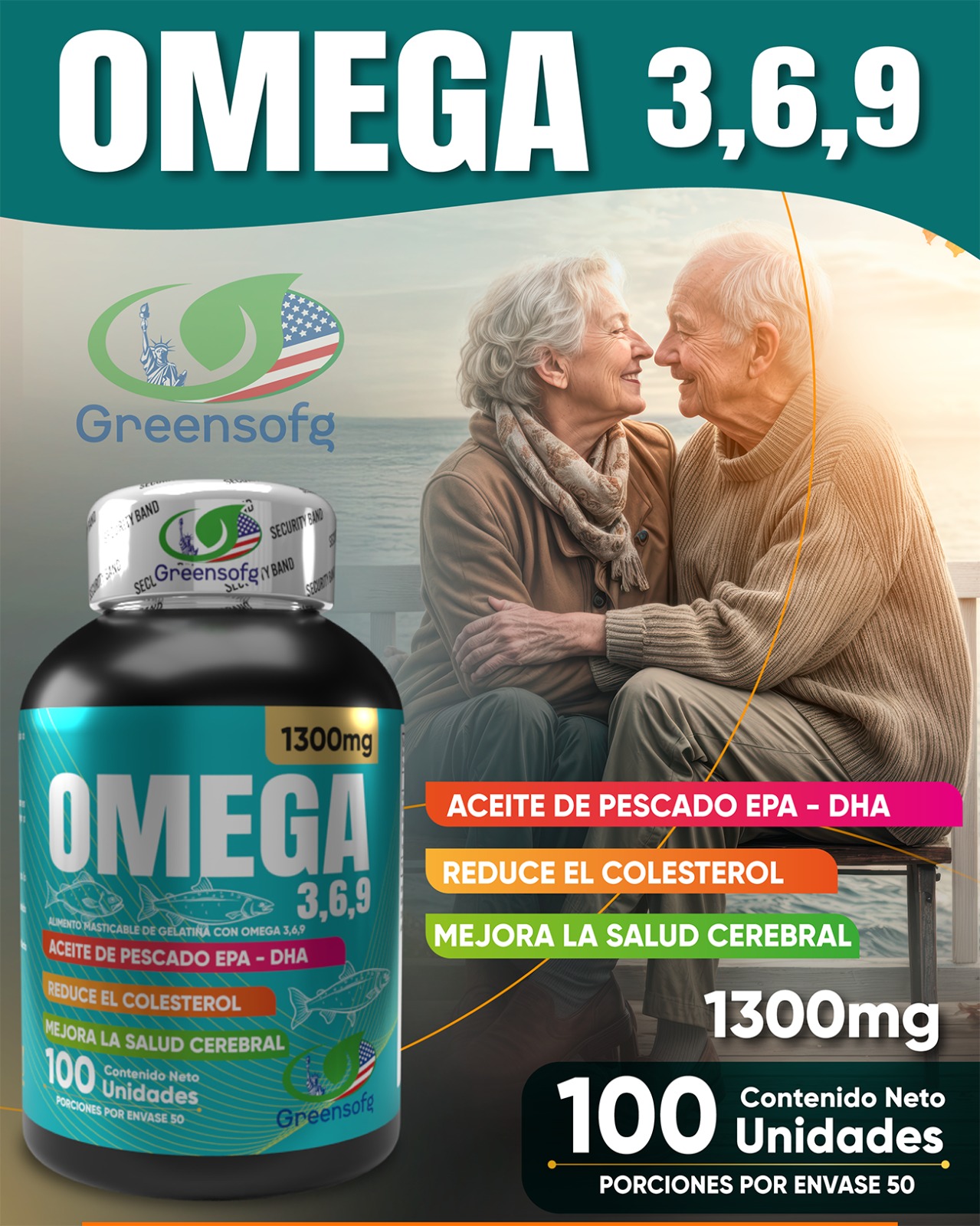 Omega 3, 6, 9 (600 mg)