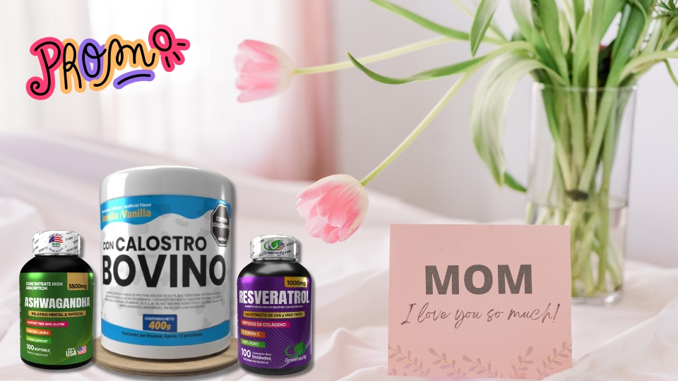 Combo super mamá: Calostro Bovino + Resveratrol Invima + Ashwagandha